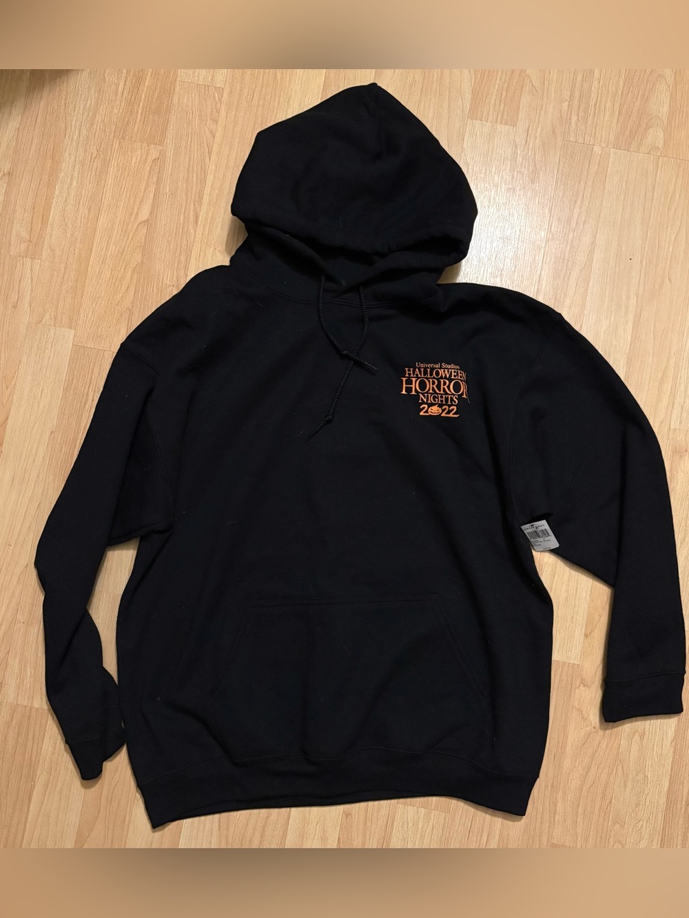 NWT Universal Studios Park Halloween Horror Nights 2022 Black Hoodie Large - Picture 2 of 2